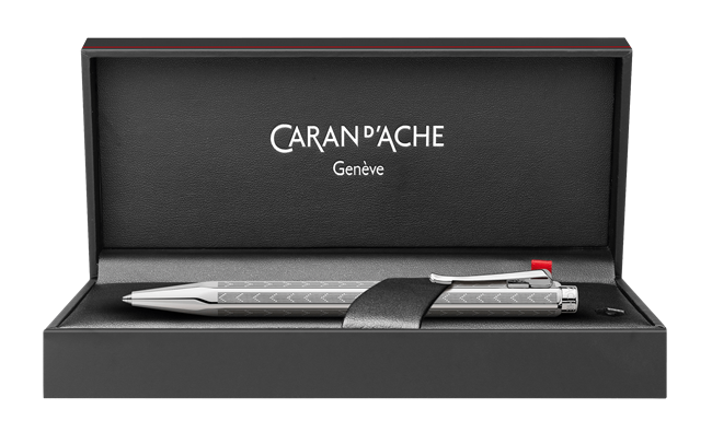 Caran d'Ache Ecridor Ballpoint - Chevron Palladium