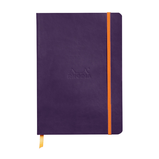 Rhodia Rhodiarama A5 Soft Webnotebook - Eggplant (Dotted)