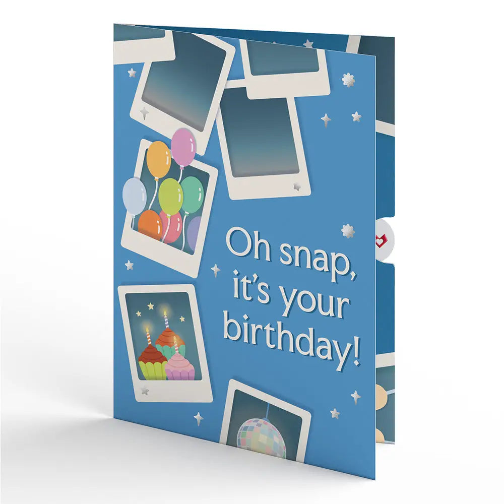Lovepop Light-Up & Music Pop-Up Card - Oh Snap, It's Your Birthday