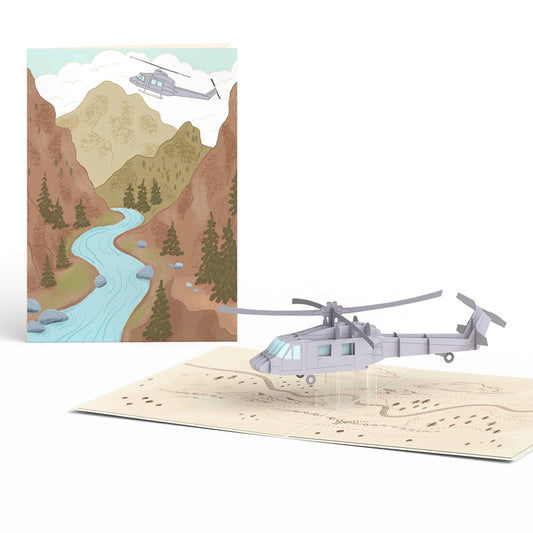 Lovepop Pop-Up Card - Helicopter