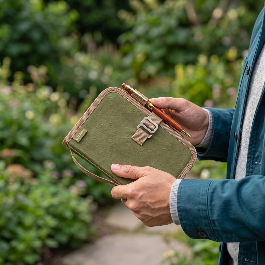 LOCHBY A6 6-Ring Field Binder - Olive