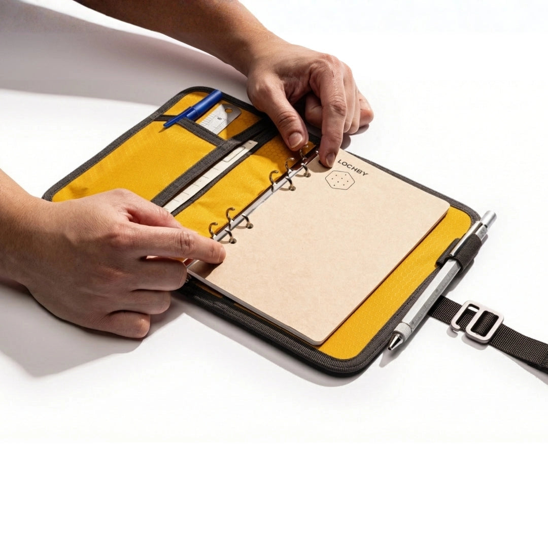 LOCHBY A6 6-Ring Field Binder - Bumblebee