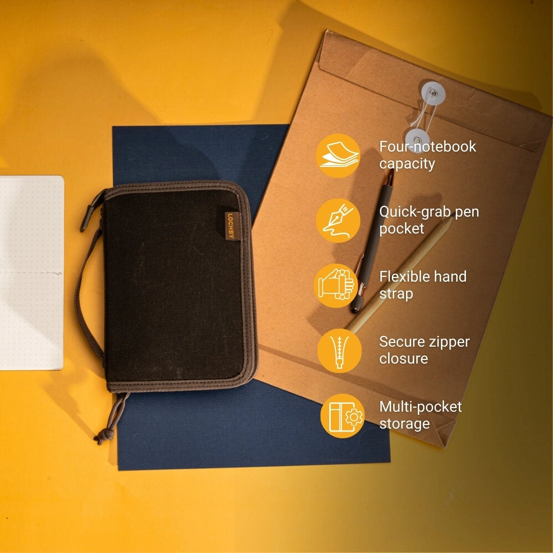 LOCHBY A6 Field Folio - Brown