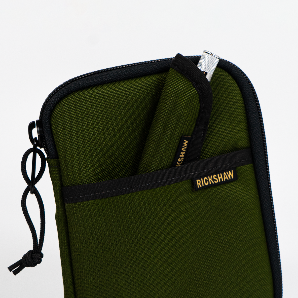 Rickshaw Bagworks 1-Pen Sleeve - Moss with Sandstone