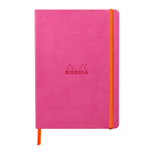 Rhodia Rhodiarama A5 Soft Webnotebook - Fuchsia (Dotted)
