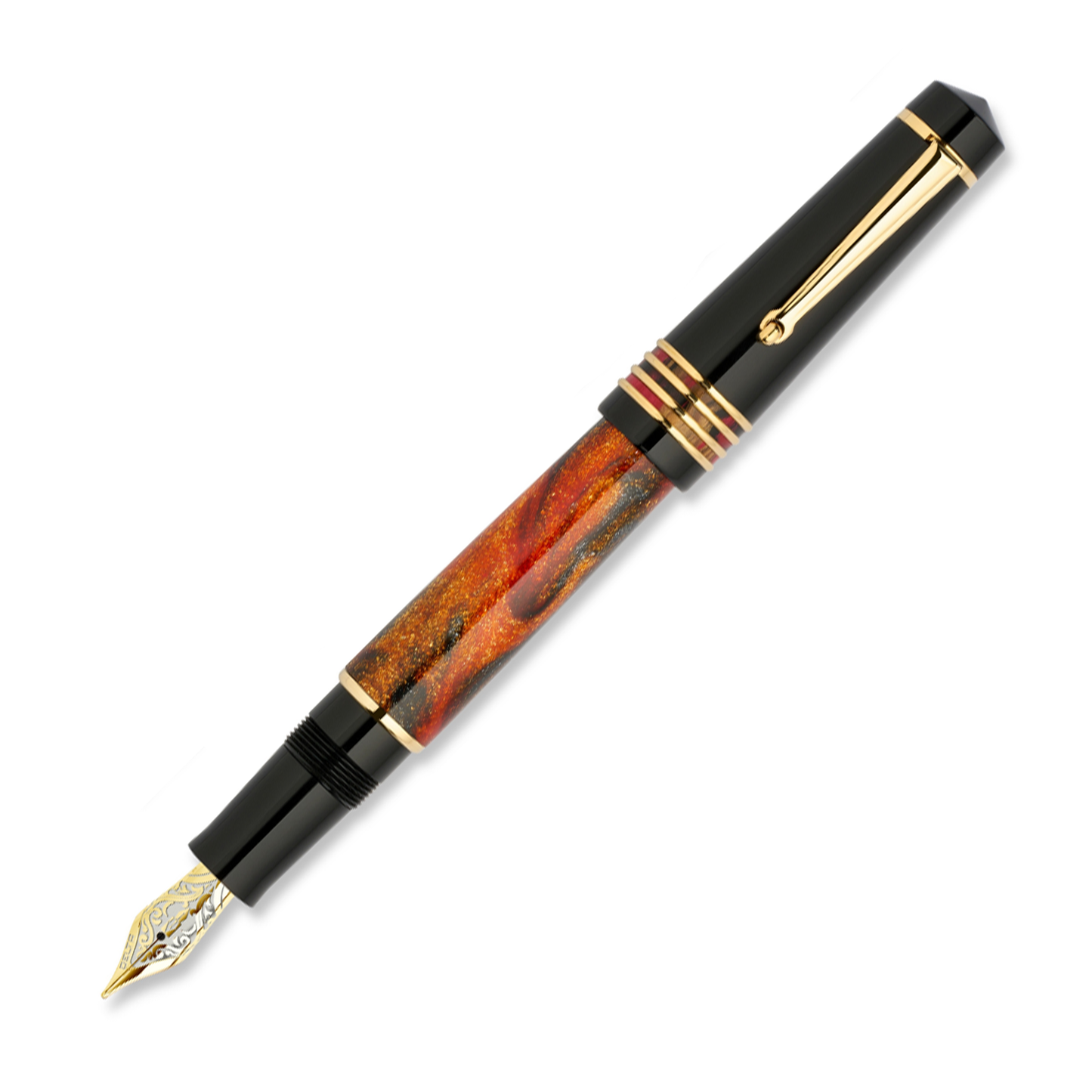 Delta DV 14KT Original Mid-Size Fountain Pen - Glow Up