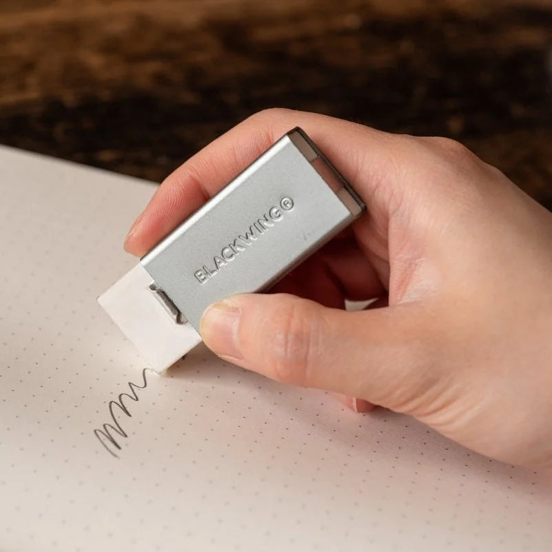 Blackwing Soft Handheld Eraser + Holder - Grey