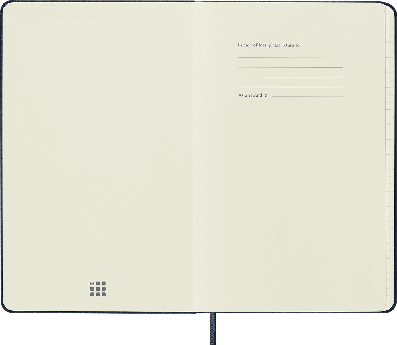 Moleskine Large Hardcover Classic Squared Notebook - Sapphire Blue