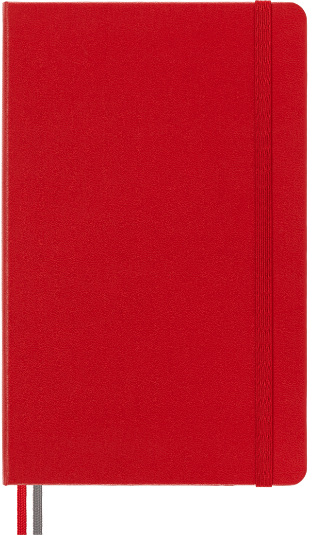 Moleskine Classic Expanded Large Hardcover Notebook - Scarlet Red Ruled