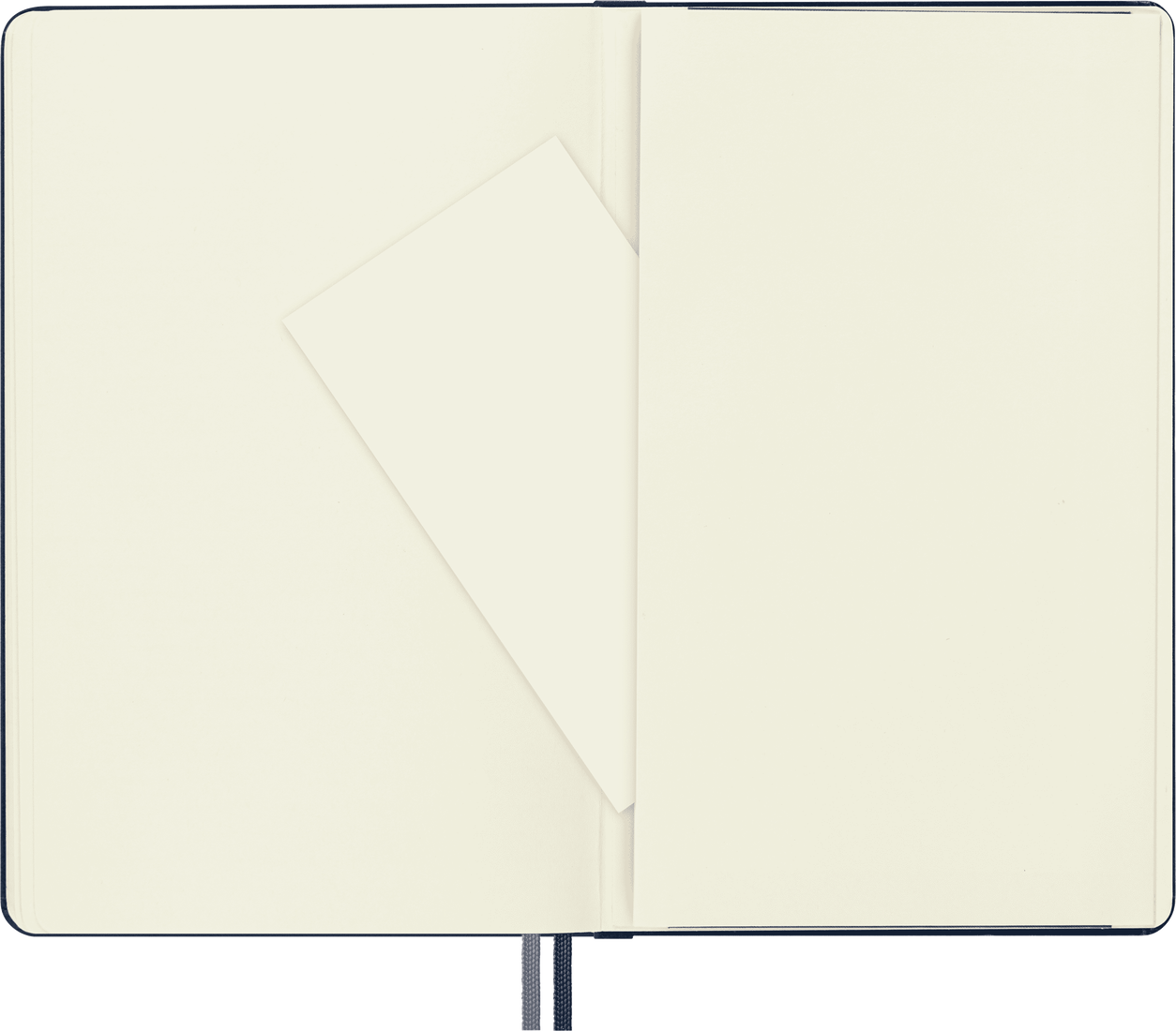 Moleskine Large Hardcover Classic Expanded Ruled Notebook - Sapphire Blue