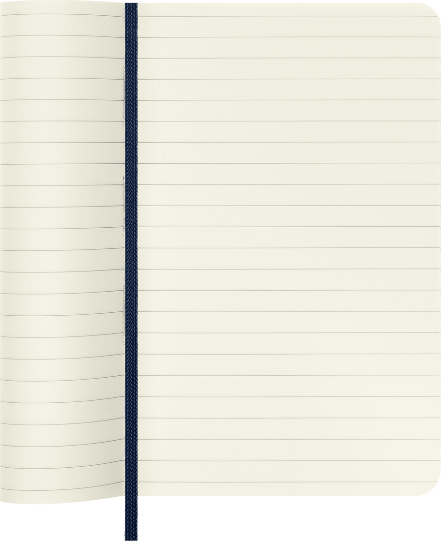 Moleskine Pocket Softcover Classic Ruled Notebook - Sapphire Blue