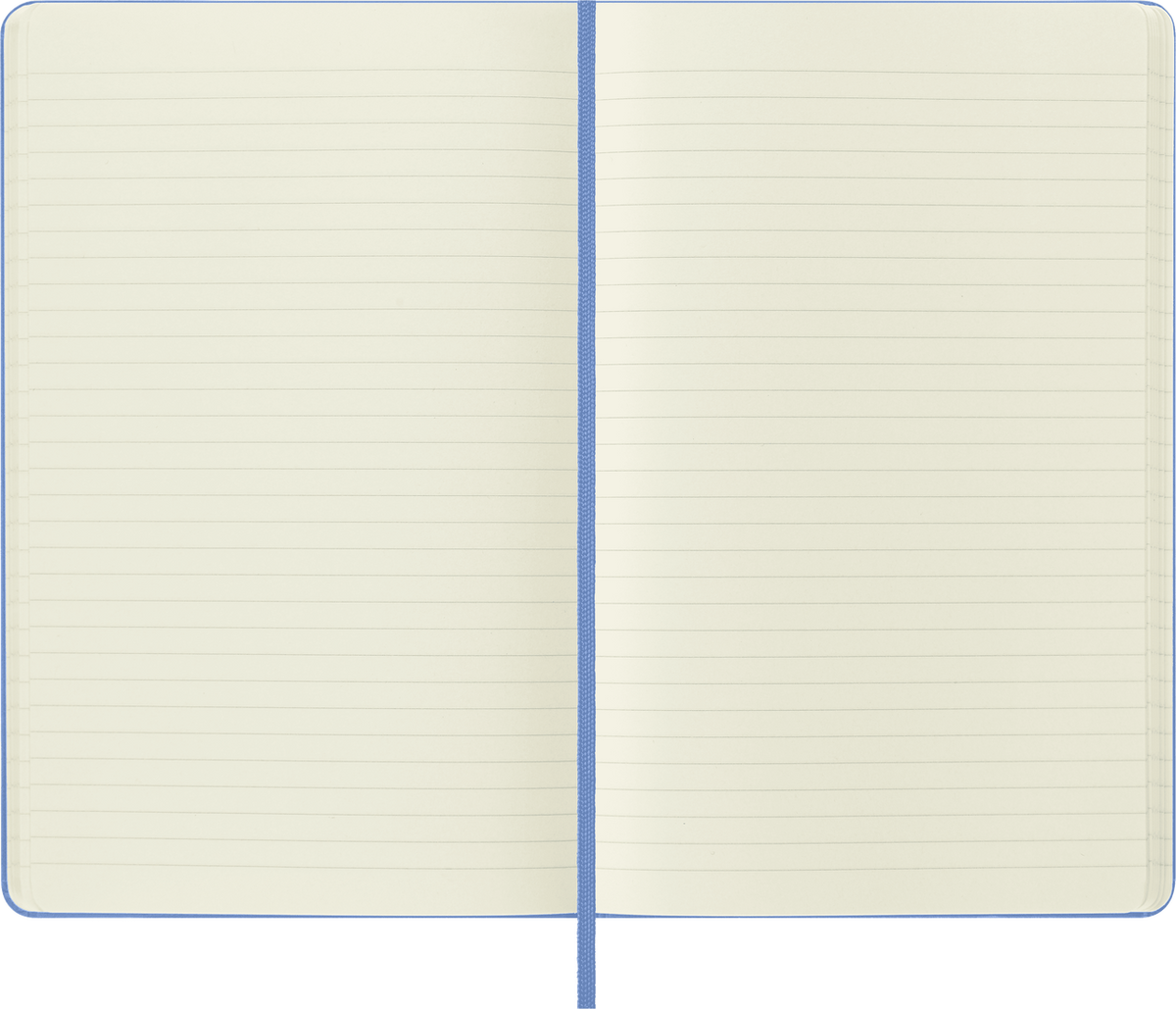 Moleskine Large Hardcover Classic Ruled Notebook - Hydrangea Blue