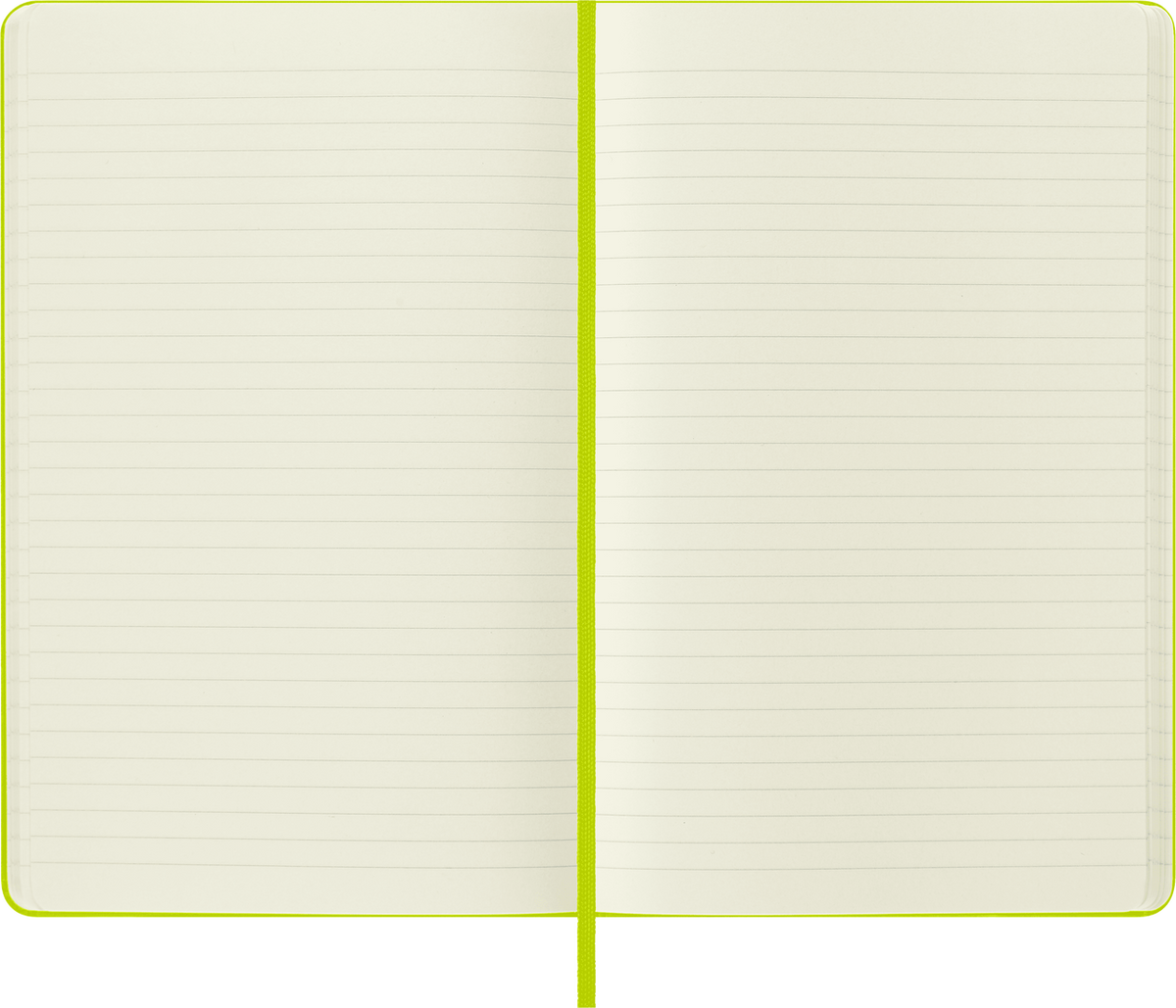 Moleskine Large Hardcover Classic Ruled Notebook - Lemon Green