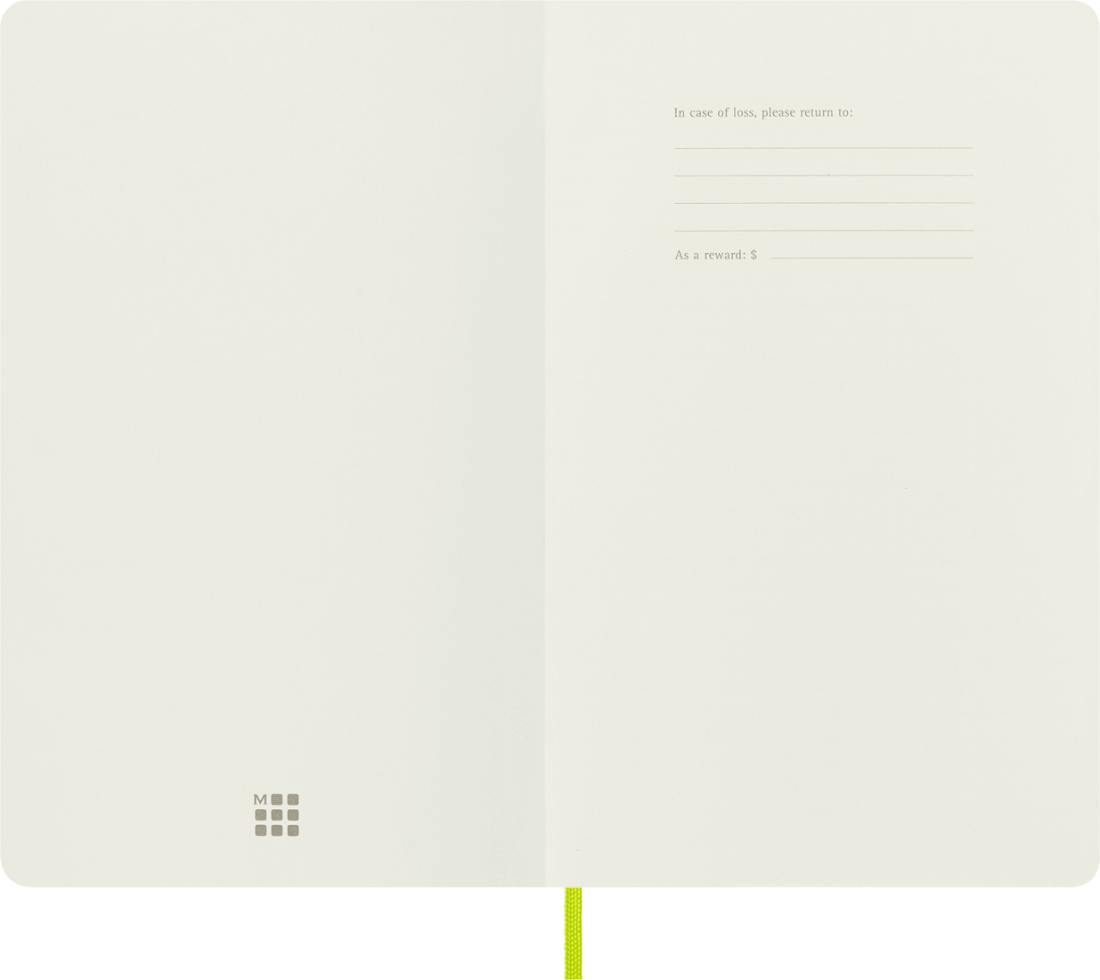 Moleskine Large Softcover Classic Ruled Notebook - Lemon Green