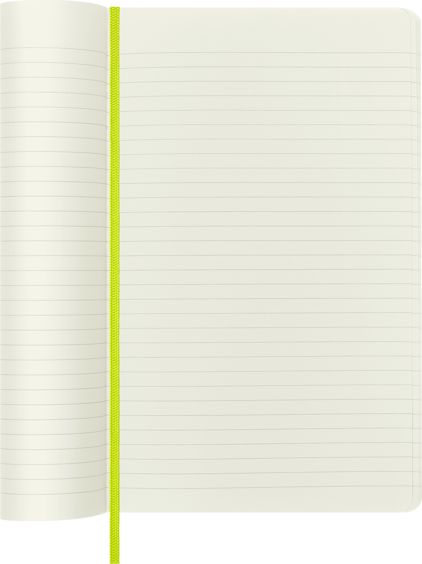 Moleskine Large Softcover Classic Ruled Notebook - Lemon Green