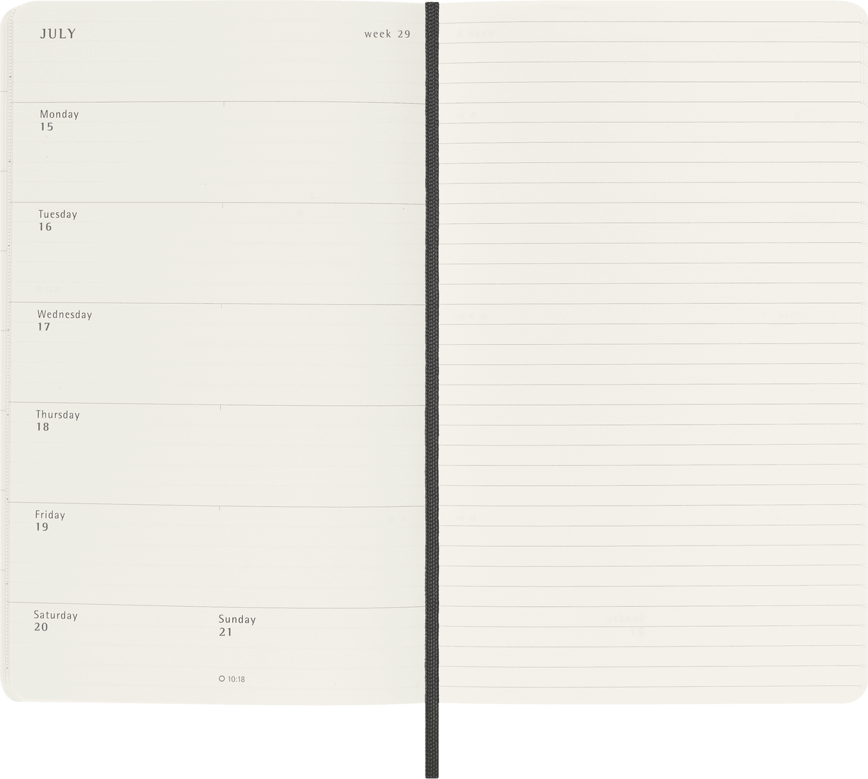 Moleskine 2024 Large Softcover Classic Weekly Planner - Black