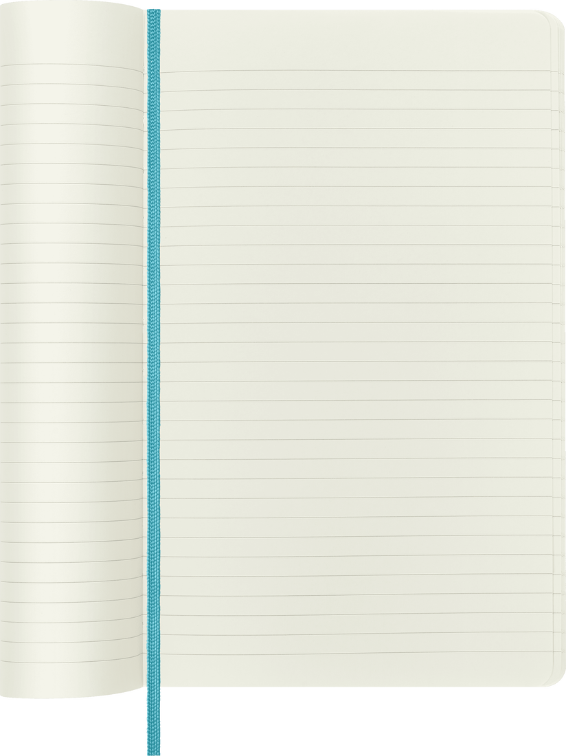 Moleskine Large Softcover Classic Ruled Notebook - Reef Blue