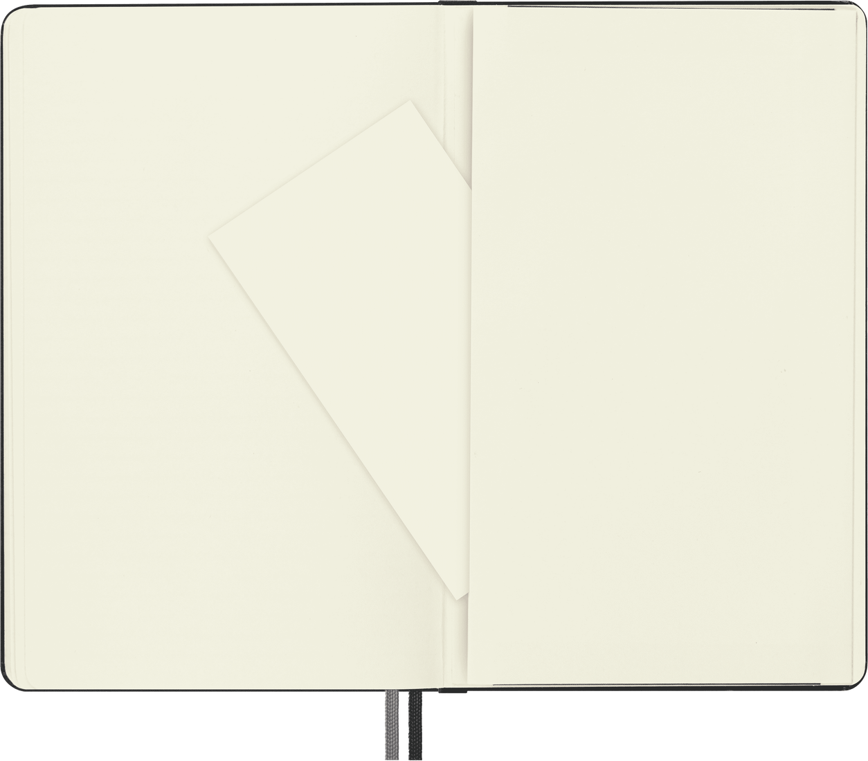 Moleskine Large Hardcover Classic Expanded Plain Notebook - Black