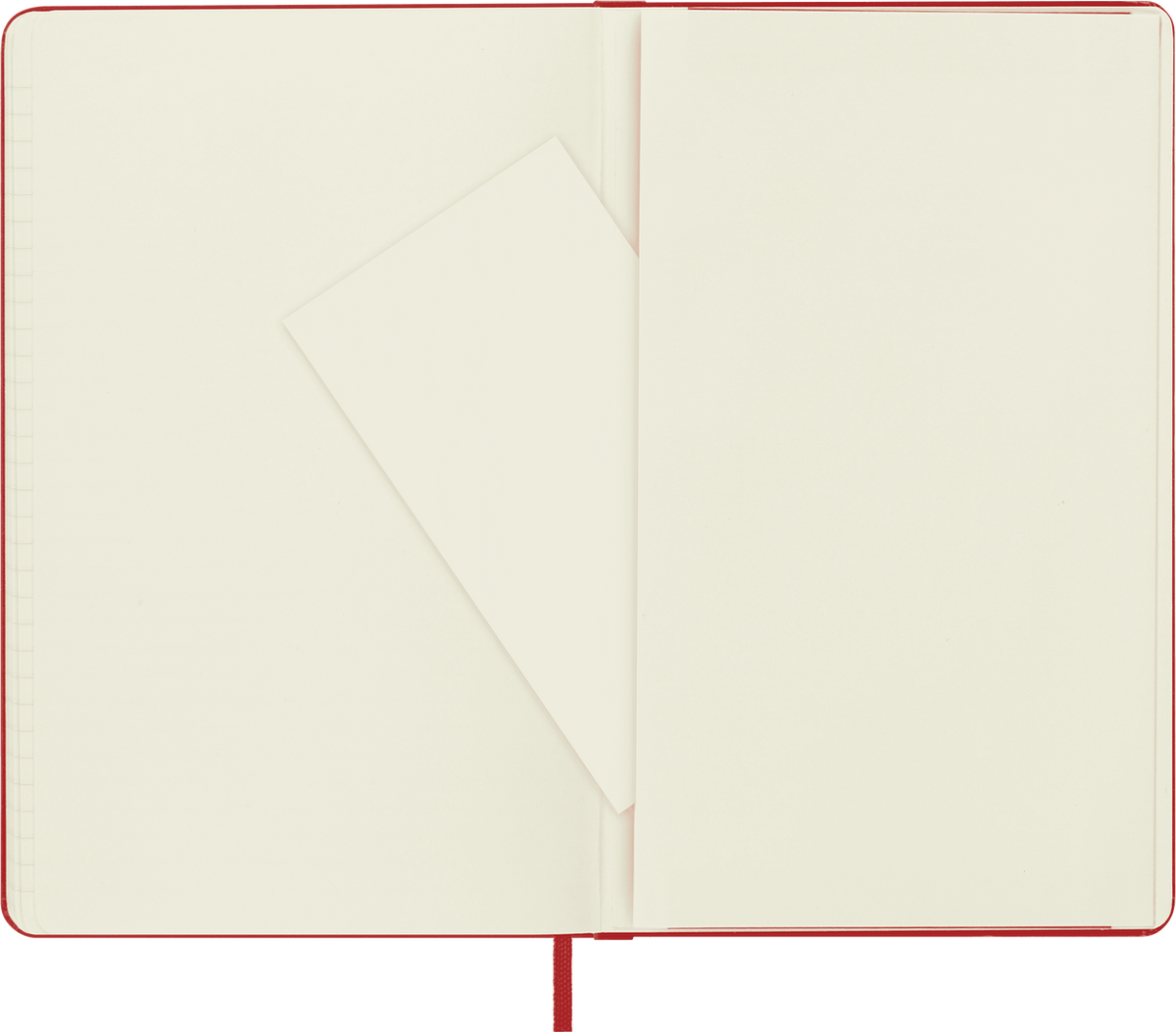 Moleskine Large Hardcover Classic Squared Notebook - Scarlet Red