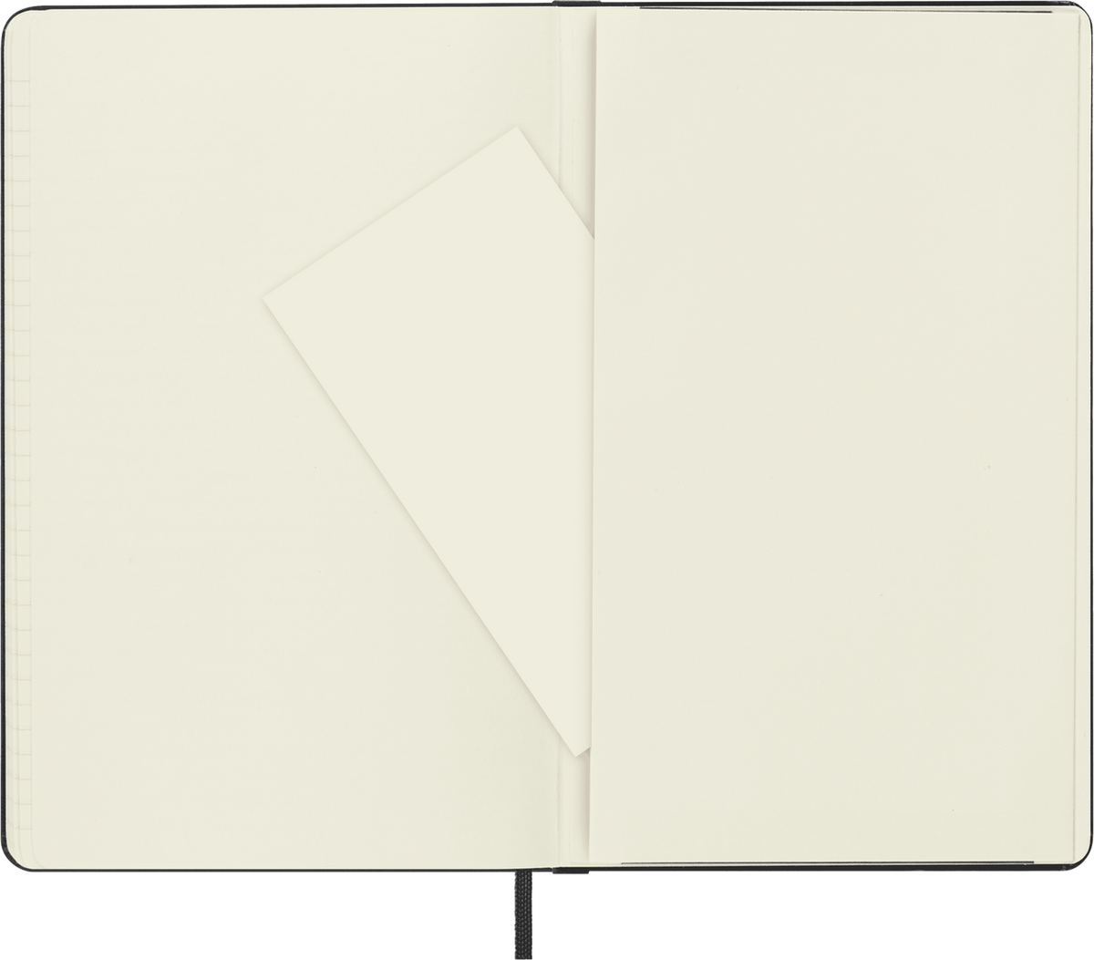 Moleskine Large Hardcover Classic Ruled Notebook - Black