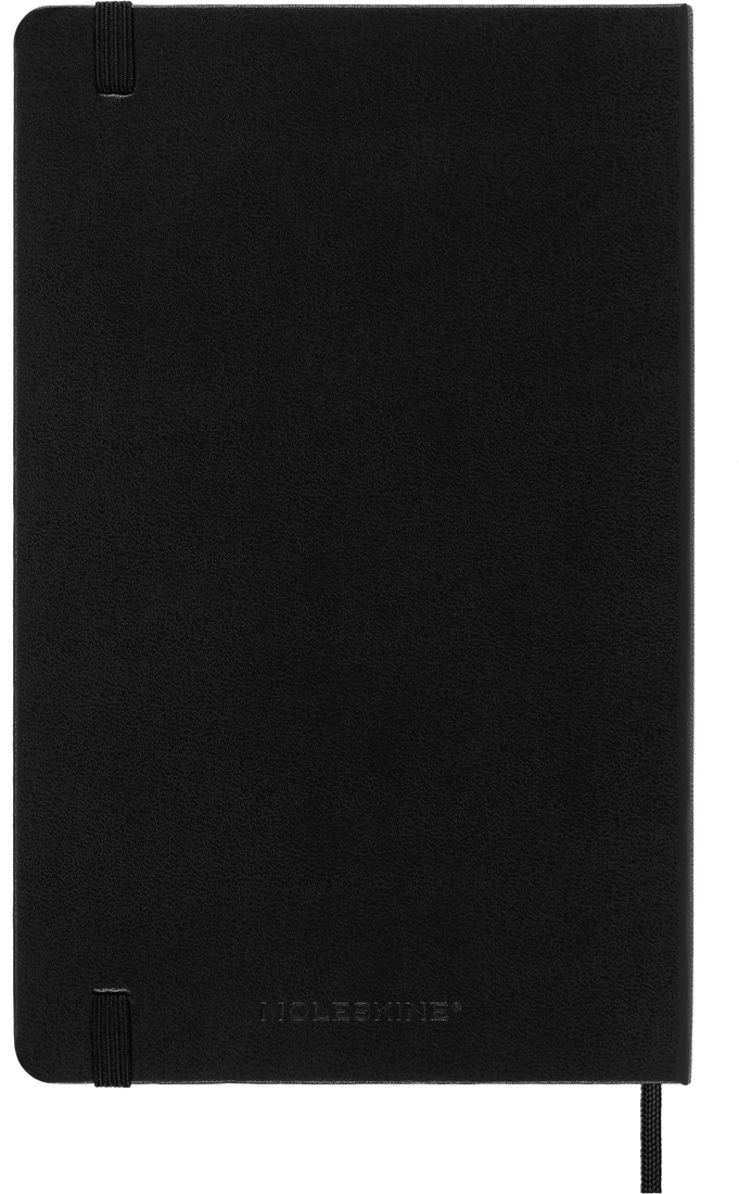 Moleskine Large Hardcover Classic Squared Notebook - Black