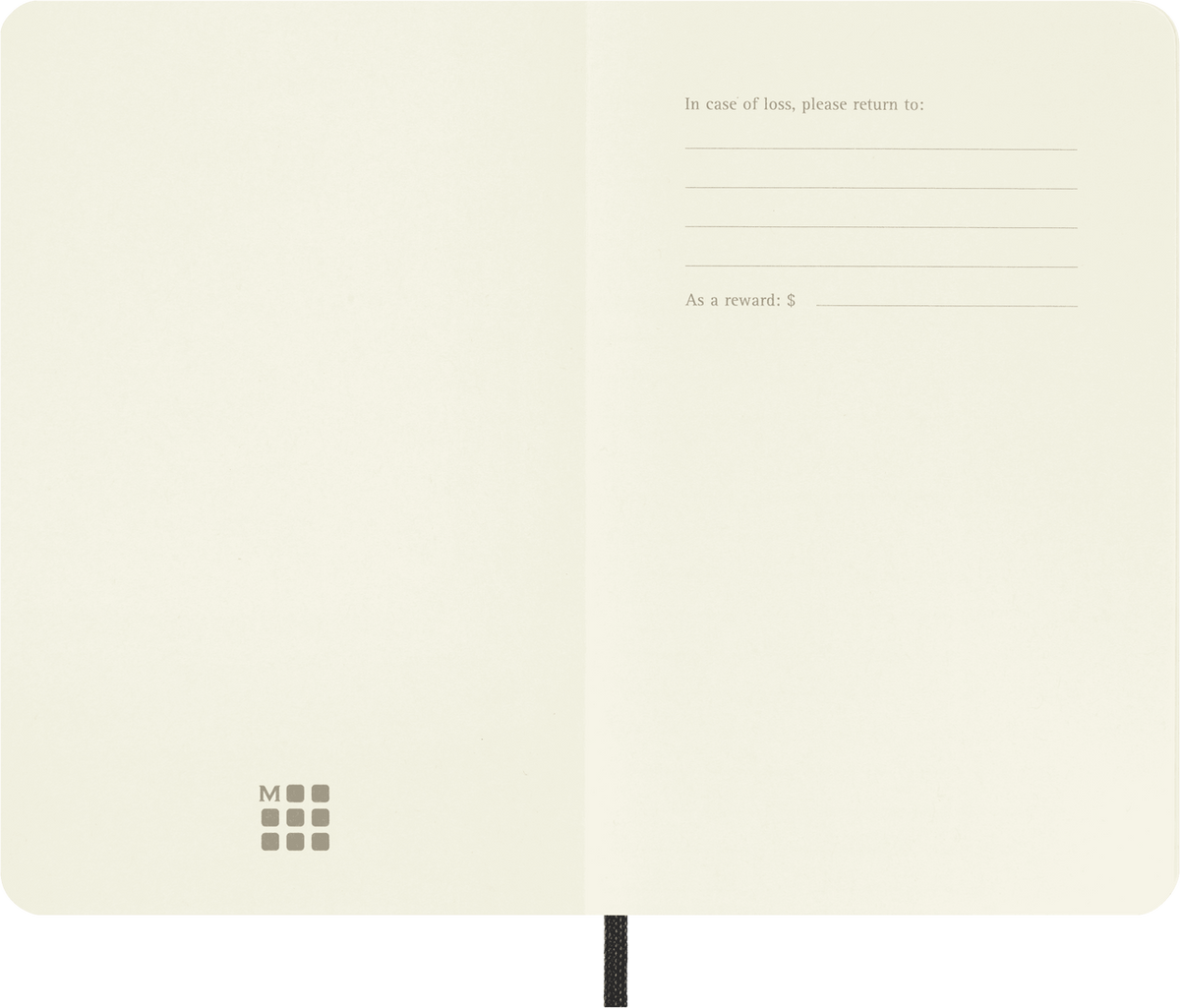 Moleskine Pocket Softcover Classic Plain Notebook - Black