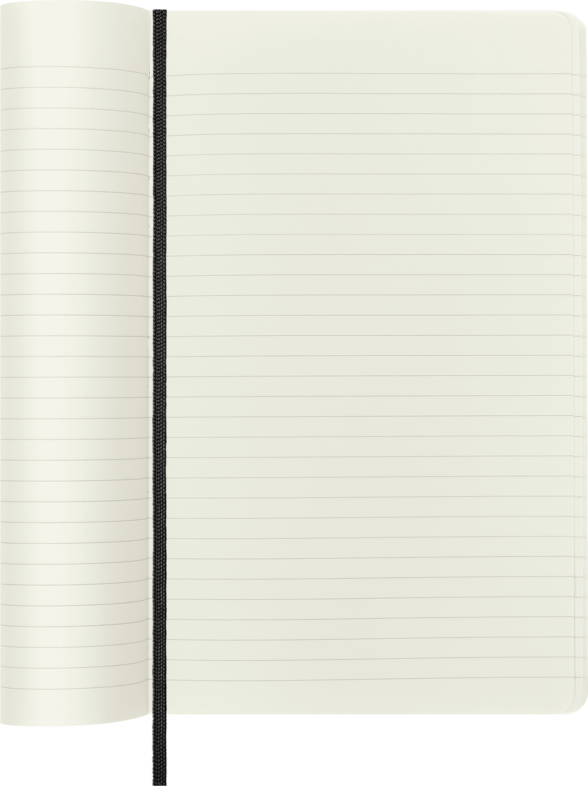 Moleskine Large Softcover Classic Ruled Notebook - Black