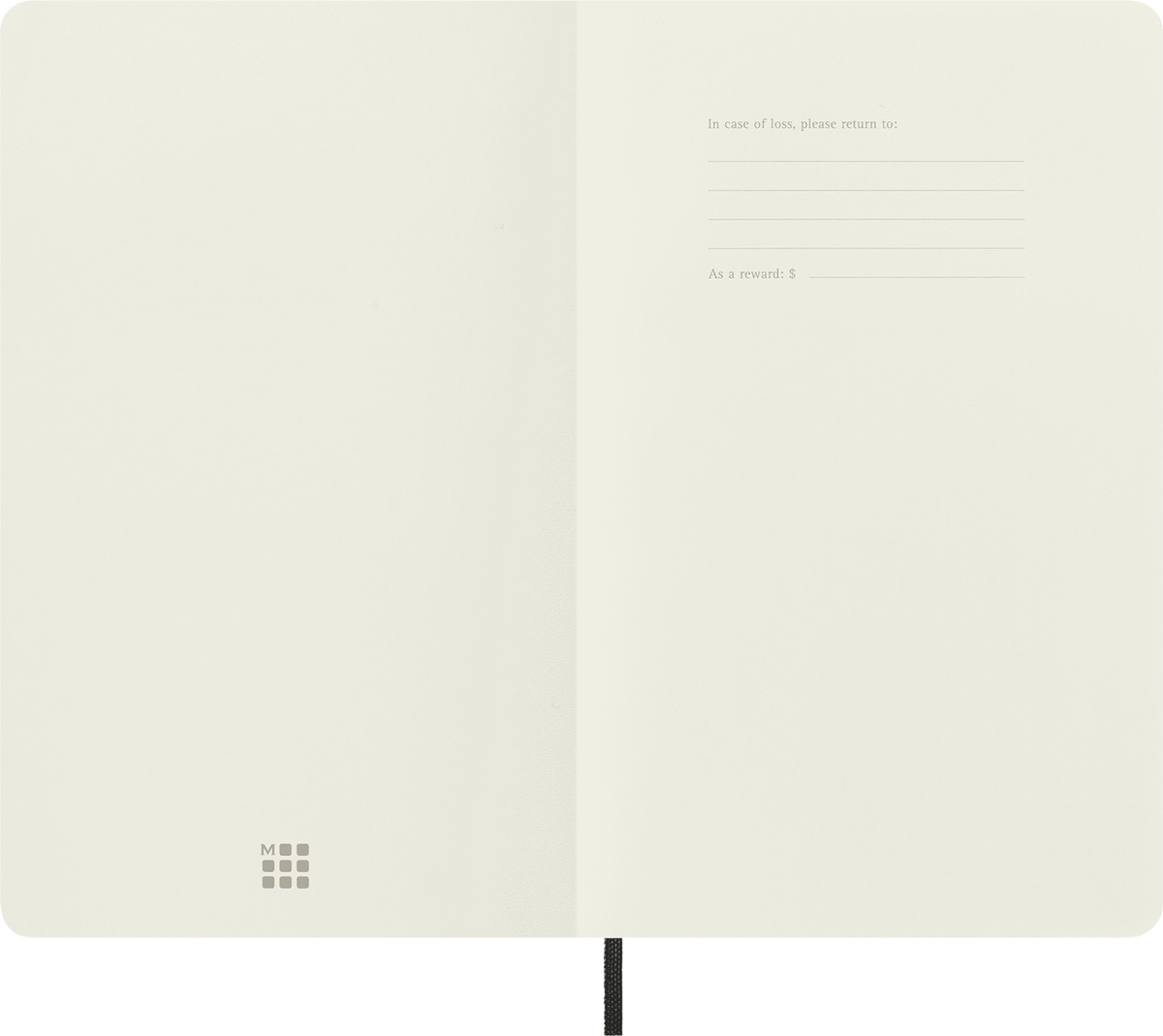 Moleskine Large Softcover Classic Squared Notebook - Black