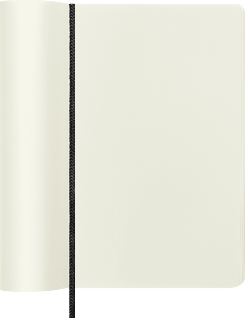 Moleskine Large Softcover Classic Plain Notebook - Black