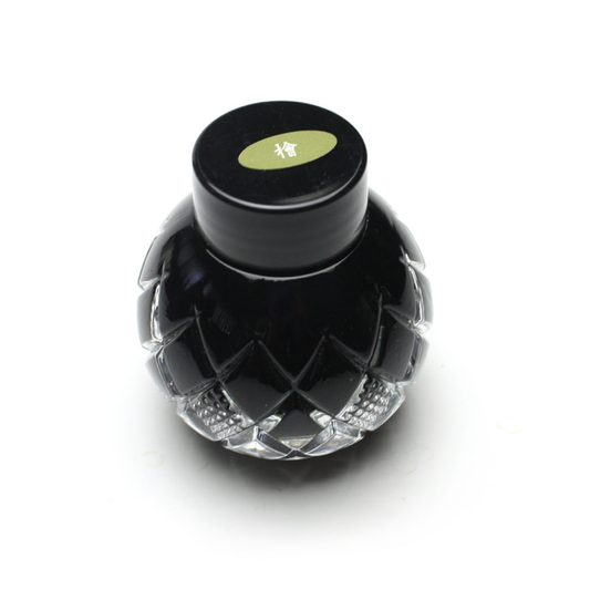 Mitasanshodo x KURETAKE Scented Sumi (55ml) Bottled Ink - Hinoki Yellow