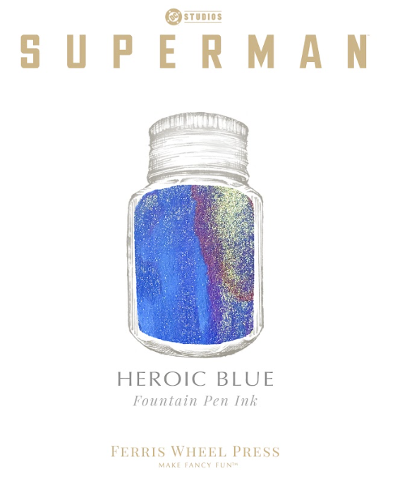 Ferris Wheel Press Superman Heroic Blue (10ml) Bottled Ink