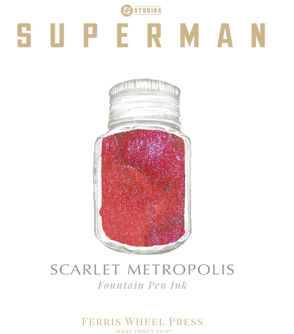 Ferris Wheel Press Superman Scarlet Metropolis (10ml) Bottled Ink