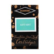 Diamine Soft Mint Ink Cartridges (Set of 18)