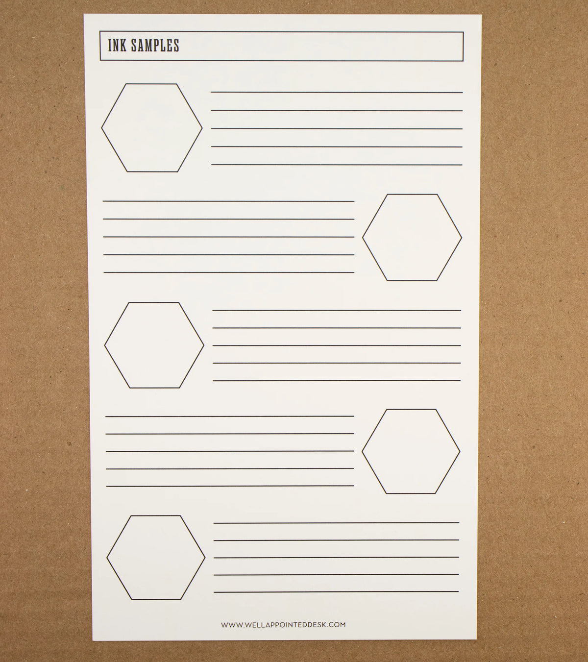 Well Appointed Desk Ink Swatch Guide Sheet Kit (6 Designs, 3 Sheets)