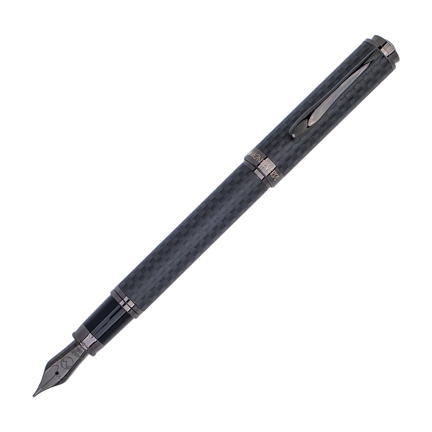 Monteverde Innova Fountain Pen - Matte Carbon Fiber with Gunmetal Trim