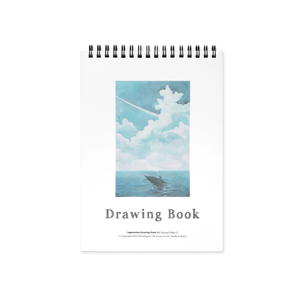 Wearingeul Impression Drawing Book - A5 Size (80 Sheets)
