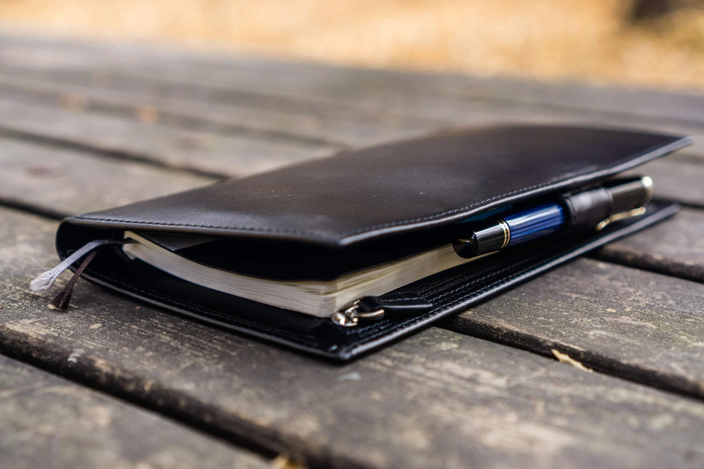 Galen Leather Hobonichi Weeks Mega Cover - Black