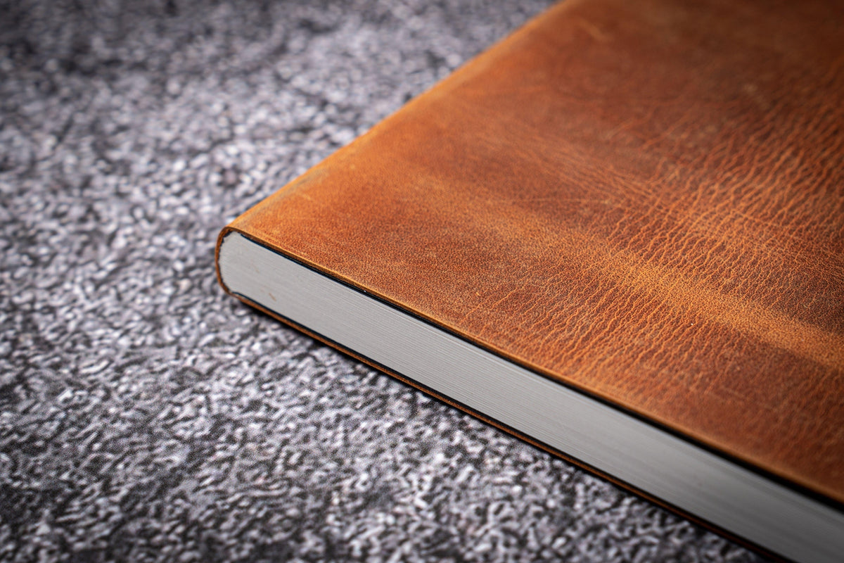Galen Leather A6 Notebook - Crazy Horse Brown (Tomoe River Paper)