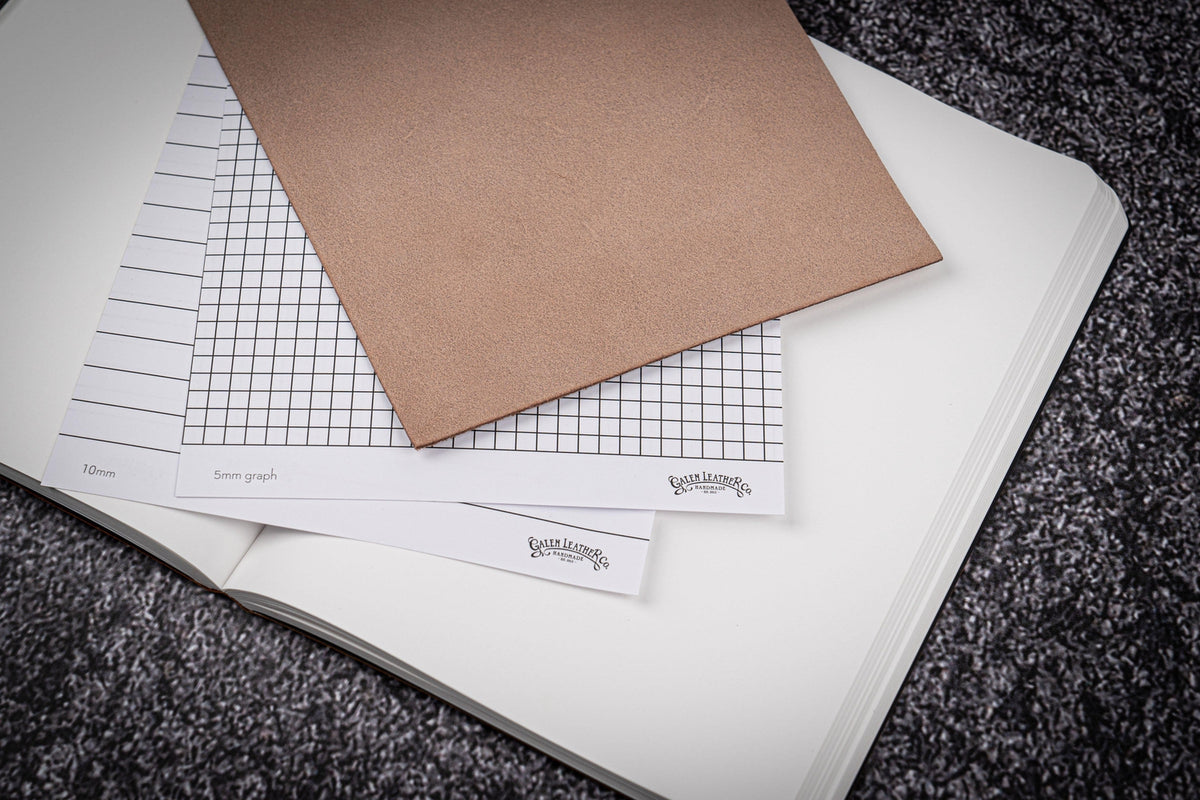 Galen Leather A6 Notebook - Crazy Horse Brown (Tomoe River Paper)