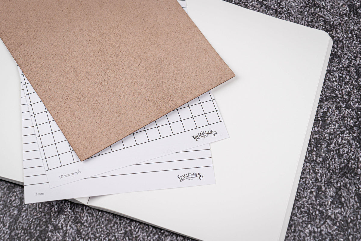 Galen Leather A6 Notebook - Crazy Horse Forest Green (Tomoe River Paper)