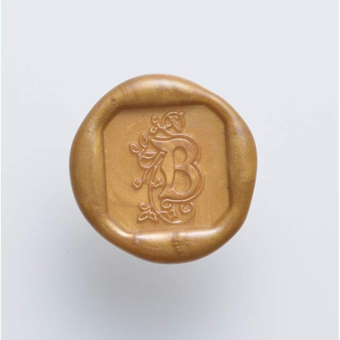 J. Herbin Brass Illuminated Font Letter Seal + Wooden Handle