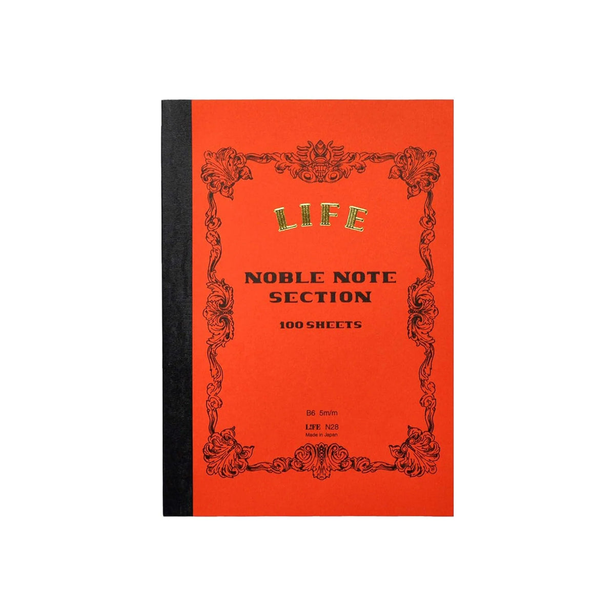 LIFE B6 Grid Noble Notebook - Red