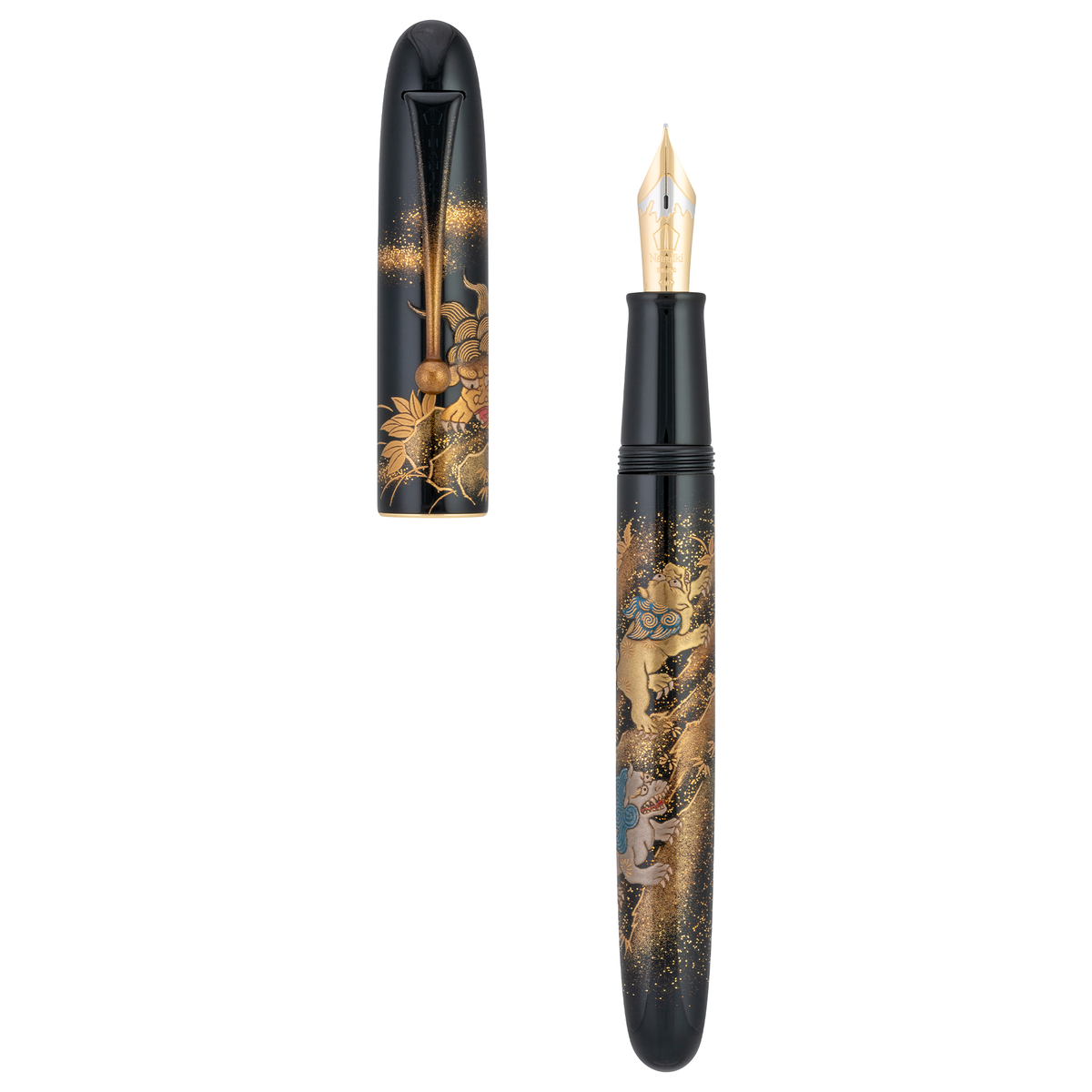 Namiki Yukari Royale Maki-e Fountain Pen - Lioness and Cubs