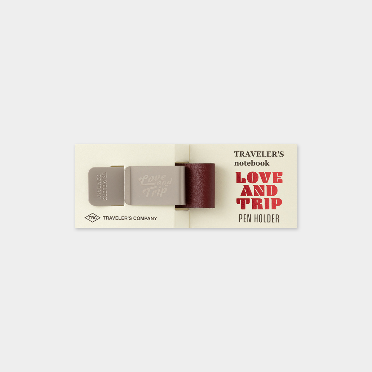 TRAVELER'S Notebook LOVE AND TRIP Pen Holder - Red