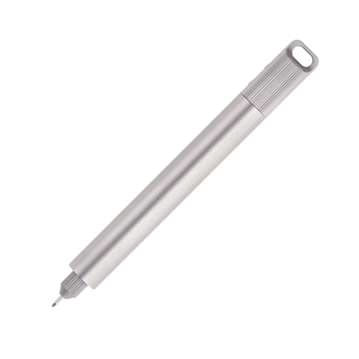 Tom's Studio Lumos Mini Refillable Pen - Titanium with Loop Lid