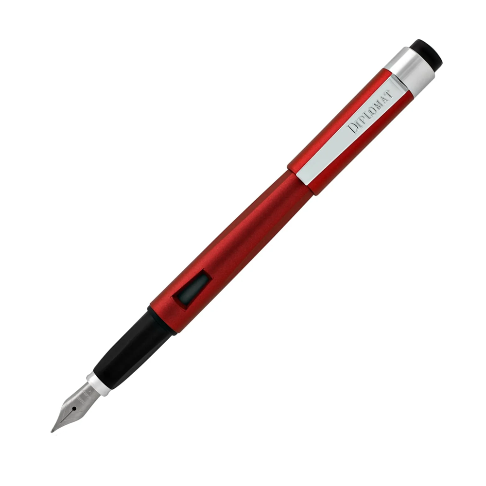 Diplomat Magnum Fountain Pen - Burned Red