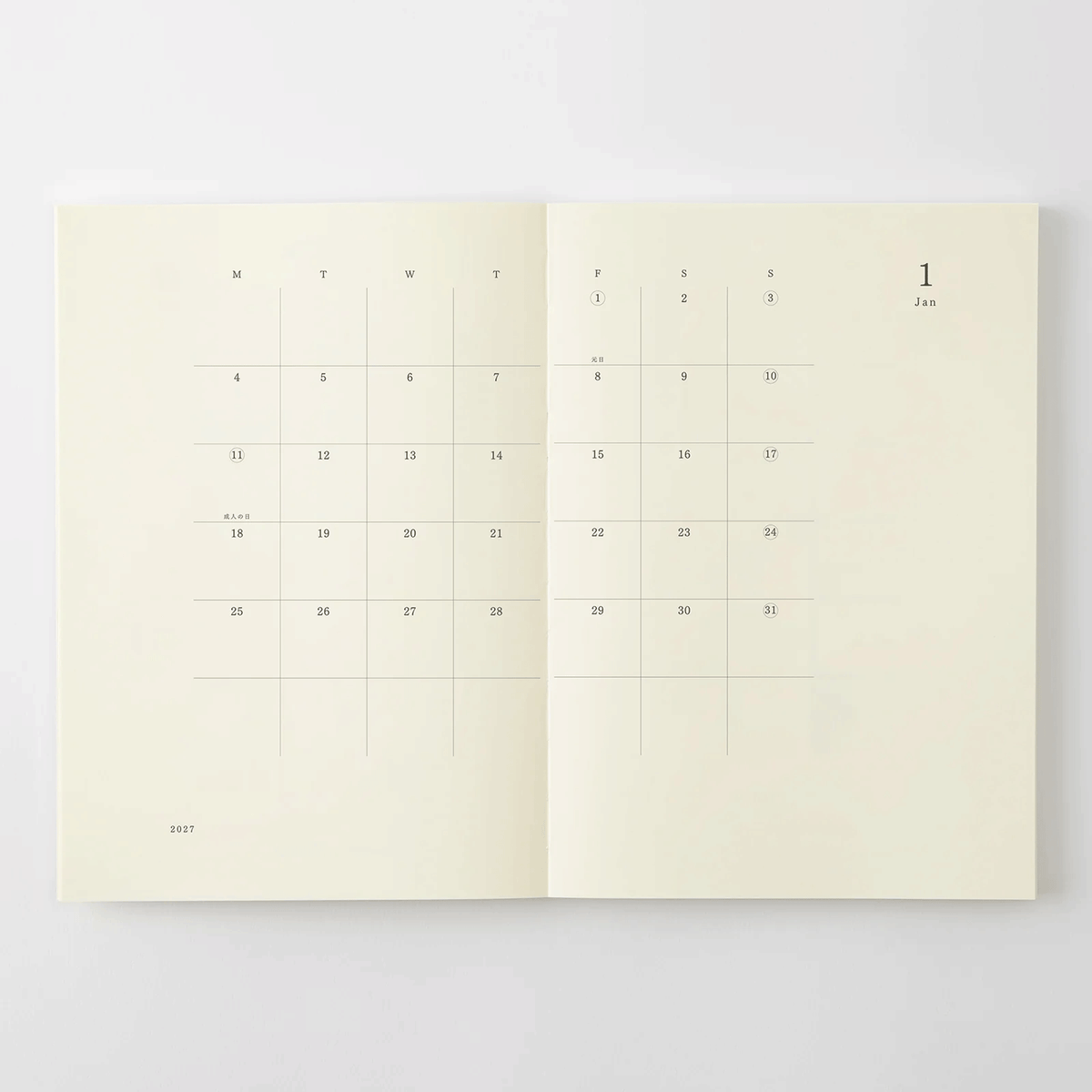 Midori 2027 MD Product Notebook Diary - A7 Size