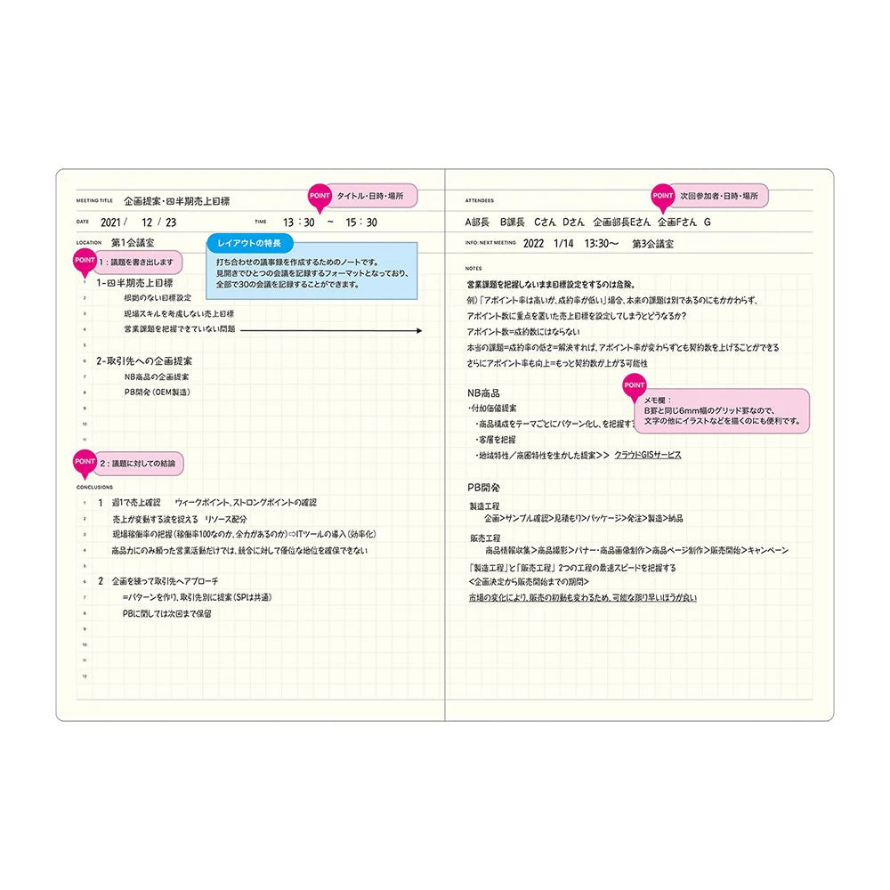Laconic Style Notebook - Meeting