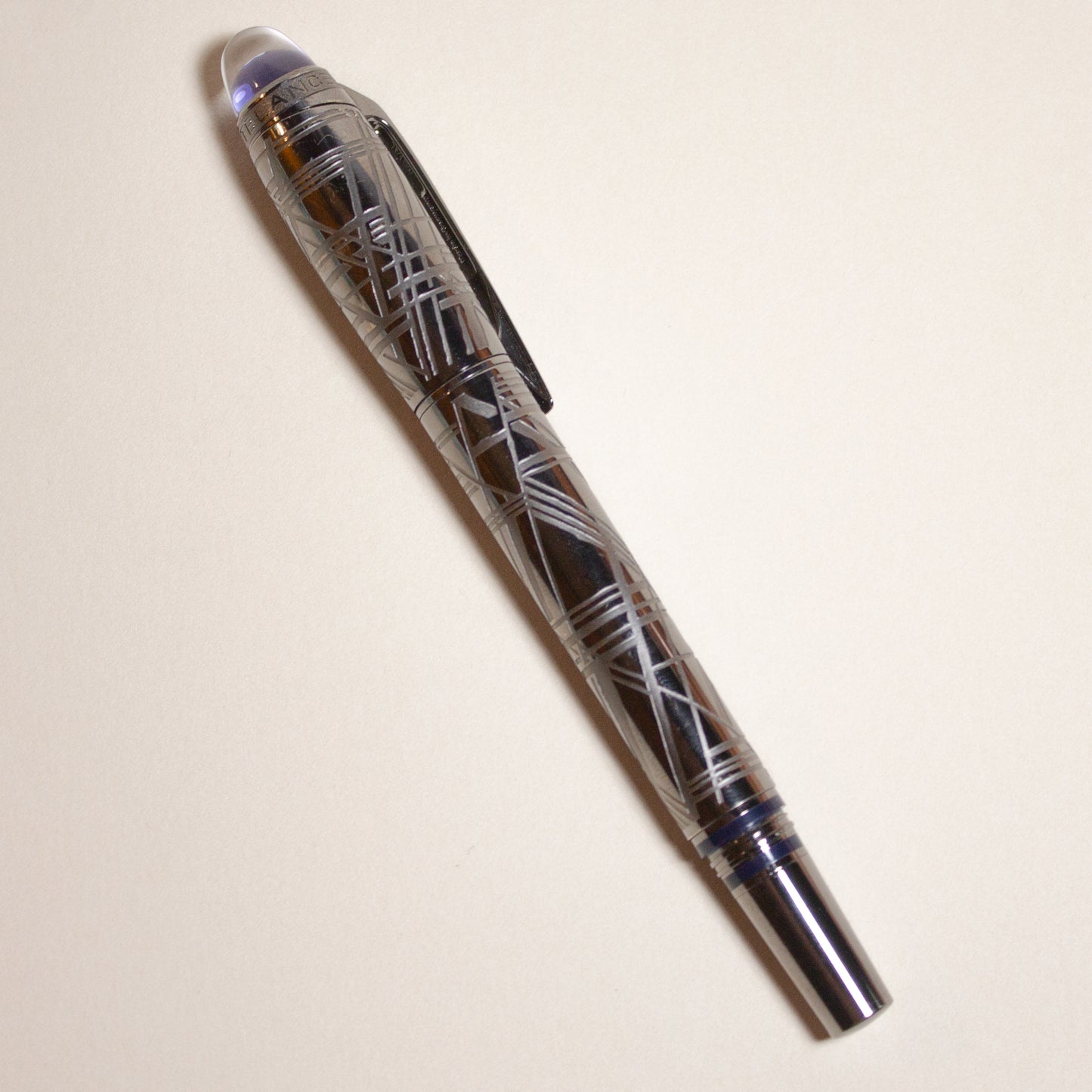 Pre-Owned Montblanc Metal StarWalker SpaceBlue Rollerball/Fineliner