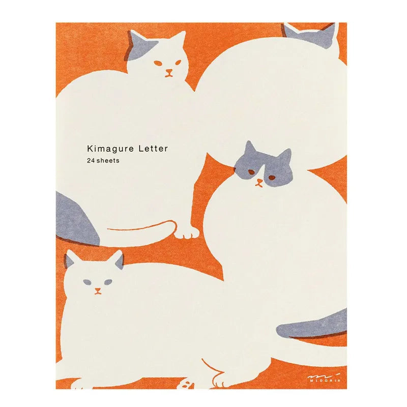 Midori Kimagure Easy&Cozy Letterpad - Cat